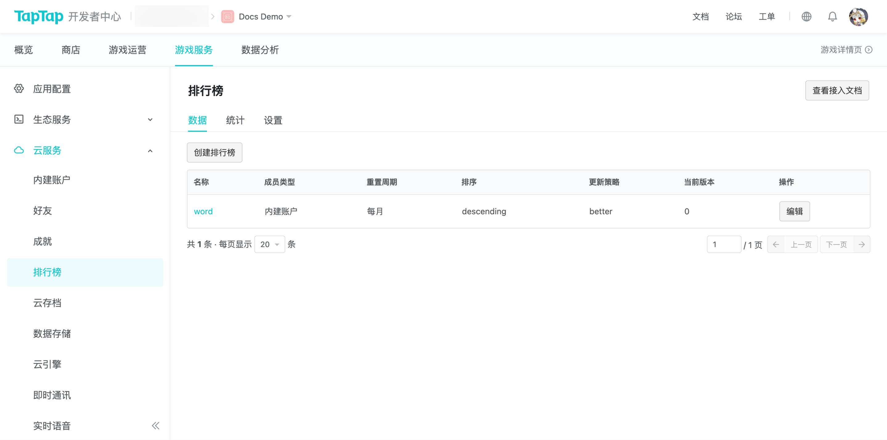 create leaderboard